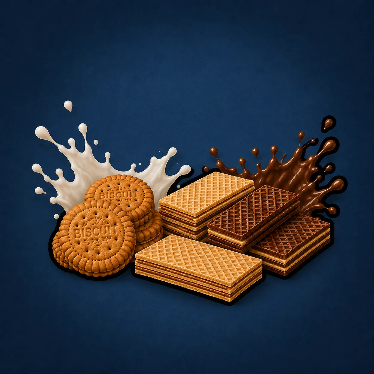 بیسکوییت و ویفر